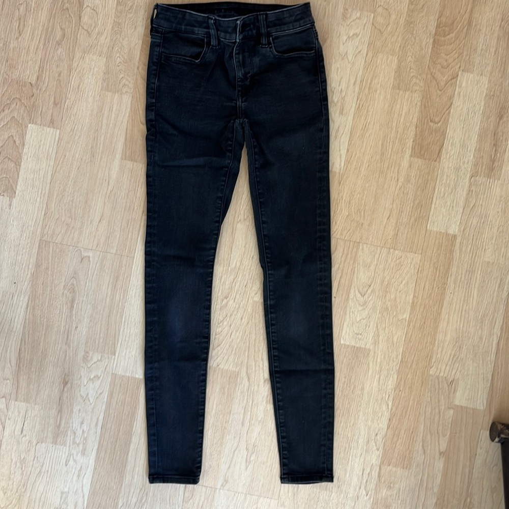 American Eagle Outfitters Ne(x)t Level Stretch women’s black jeans in size 0L